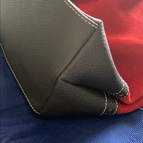Red and Black Suede Dooney and Burke - Picture 4 of 8